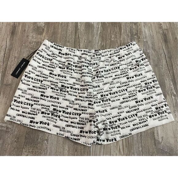 Spirit Jersey New York Puff Print Sweat Shorts Size Medium - Picture 3 of 5